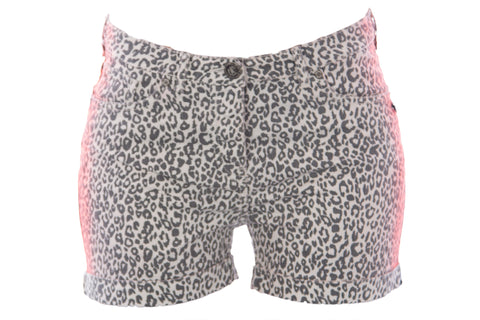 Scotch & Soda Maison Scotch Women's Leopard Print Denim Shorts