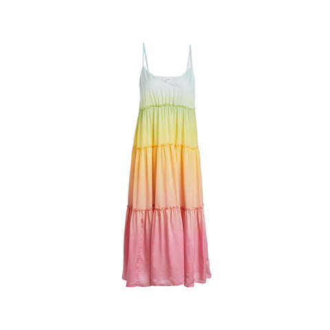 CAMI Women's Rainbow Sleeveless V-Neck Dress #222 M NWT