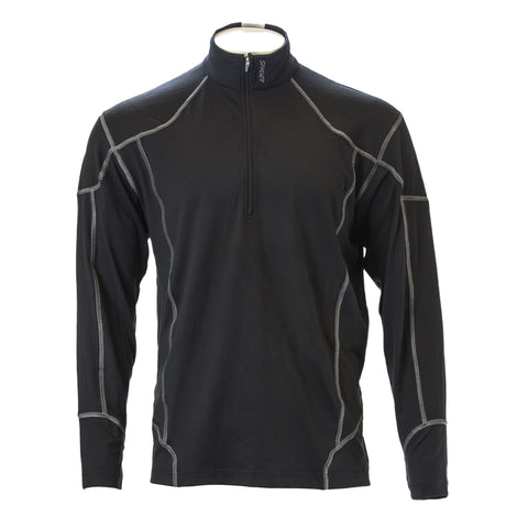 Spyder Men's Black Service Fleect T-Neck Active Top 3532 $125 NEW