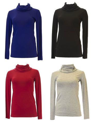 ANALILI Women's Long Sleeve Turtleneck Top 430J10 $135 NEW