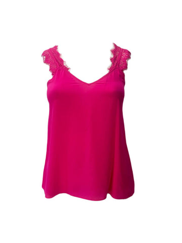 CAMI Women's Pink Sleeveless Top #672 L NWT