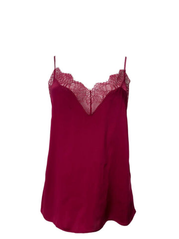 CAMI Women's Raspberry Daiy V-Neck Top #823 NWT