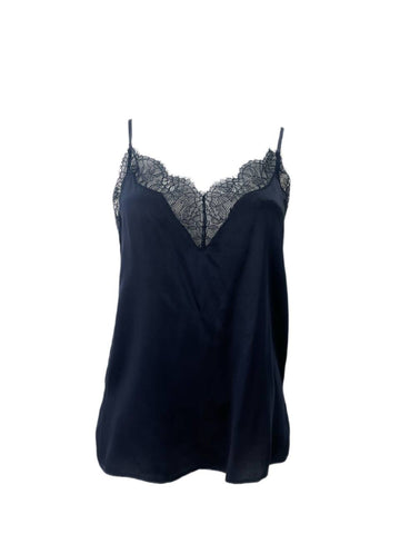 CAMI Women's Navy V-Neck Top #8433 NWT