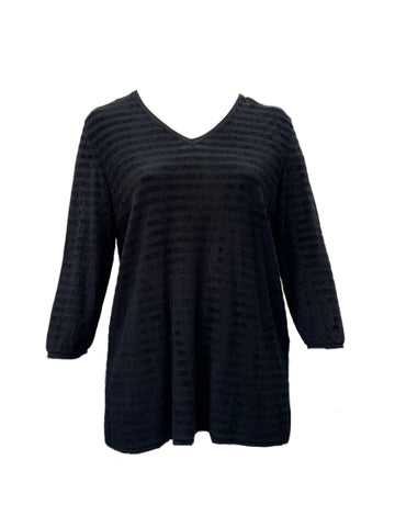 Marina Rinaldi Women's Black Agnese Pullover Sweater NWT