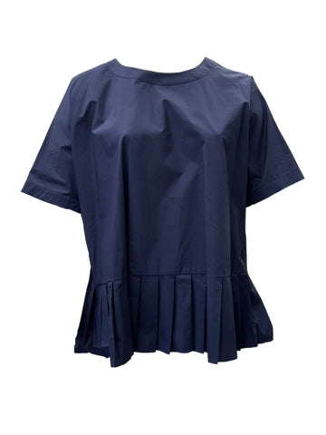 Marina Rinaldi Women's Blue Babordo Pullover Blouse NWT