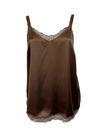 Marina Rinaldi Women's Dark Brown Balzare Pullover Tank Top NWT