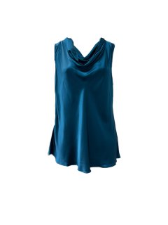 Marina Rinaldi Women's Blue Berlino Sleeveless Pullover Blouse NWT