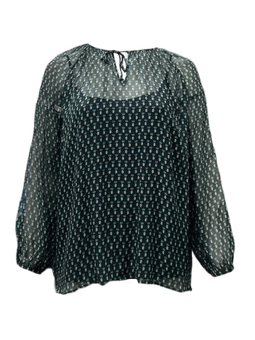 Marina Rinaldi Women's Green Betulla Viscose Blouse Size 20W/29 NWT