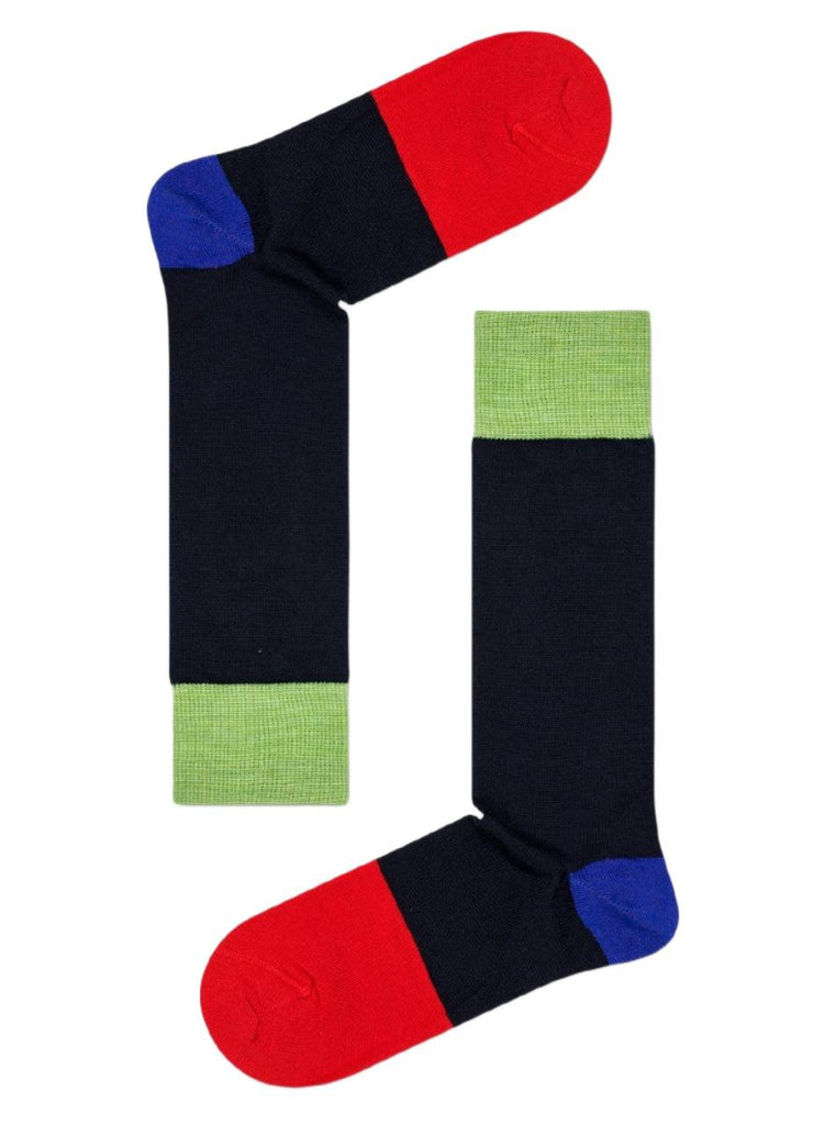 HAPPY SOCKS Men's Black Merino Wool Knitted Dressed Luis Socks Size 9.5-12 NWT