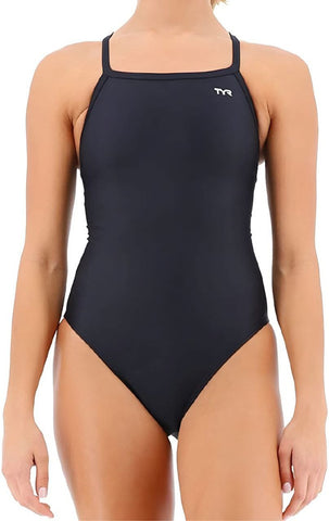 TYR Women's Black Durafast D-Back-A One Piece Swimsuit #DDRF7A 34 NWT