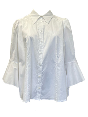 Marina Rinaldi Women's White Byron Cotton Shirt NWT