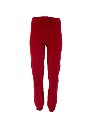 SUZIE KONDI Women's Crimson Velour Slim Harem Pants #SK1908 XS NWT