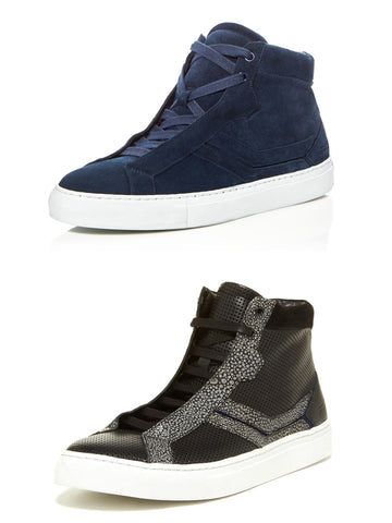 URI MINKOFF Men's Carlisle Hi-Top Sneakers $225 NIB