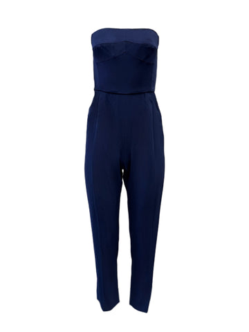 Max Mara Women's Blue Cele Zipper Closure Jumpsuit NWT