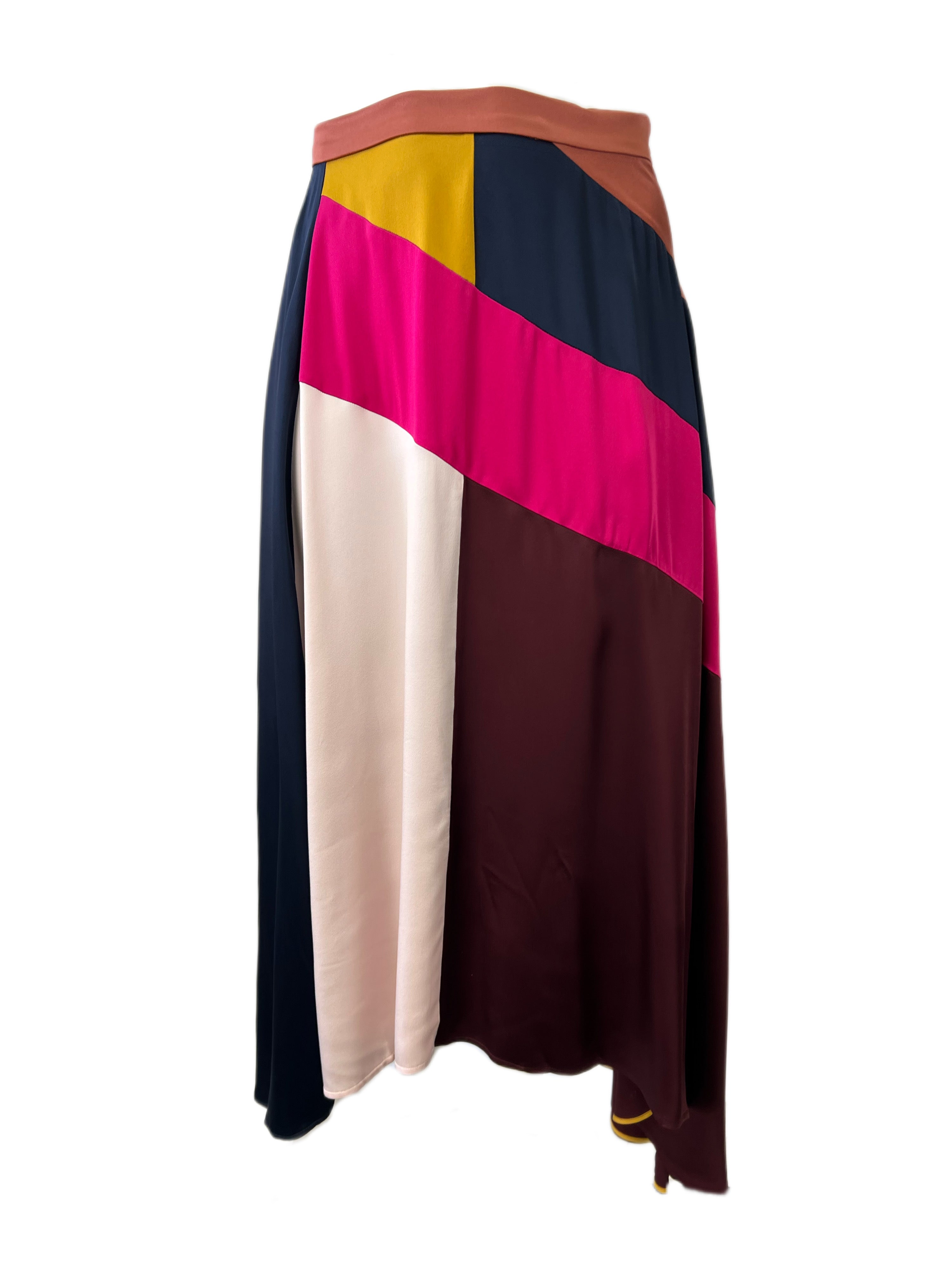 Marina Rinaldi Women's Multicolored Chimera Maxi Skirt NWT – Walk