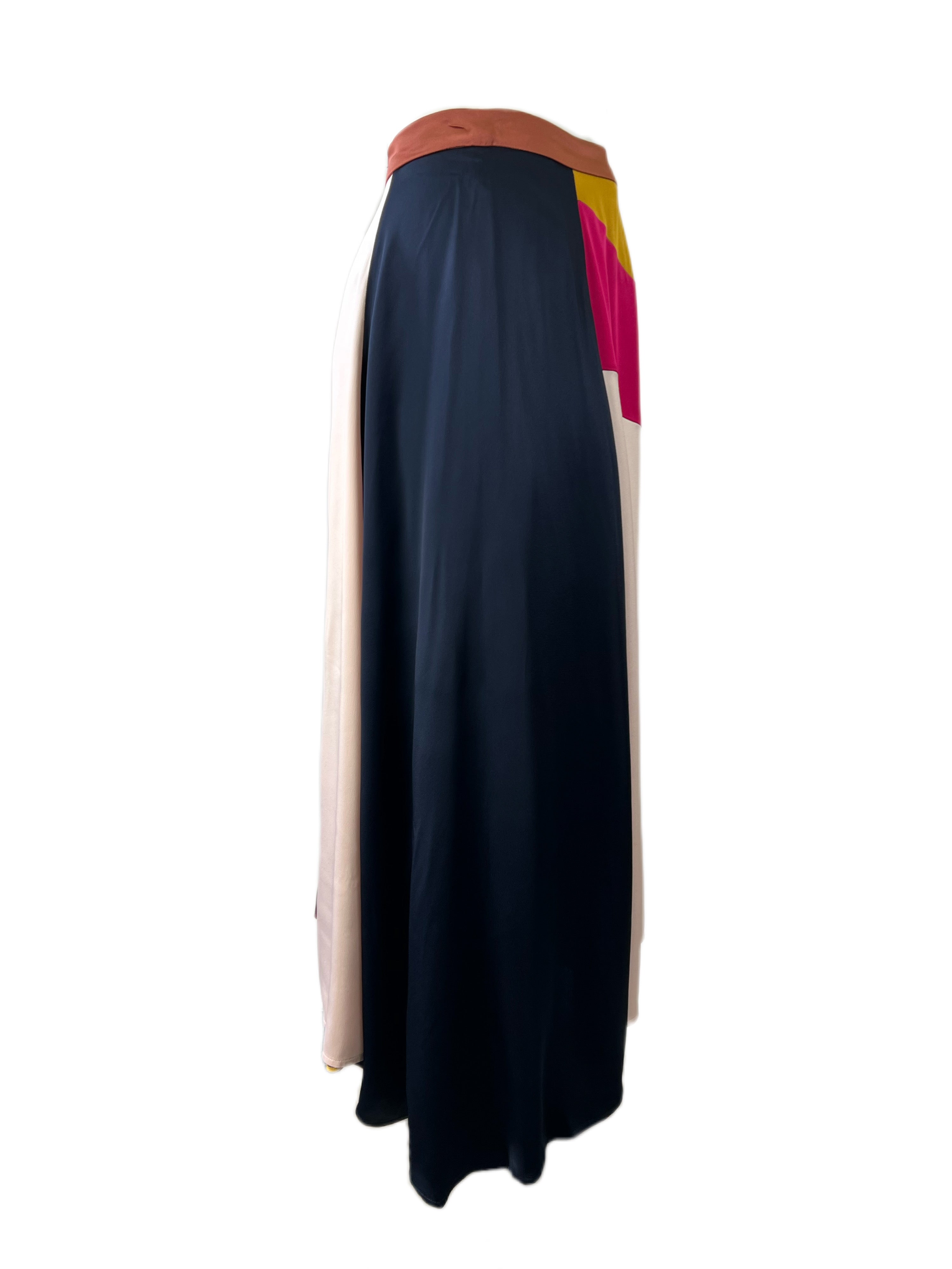 Marina Rinaldi Women's Multicolored Chimera Maxi Skirt NWT – Walk