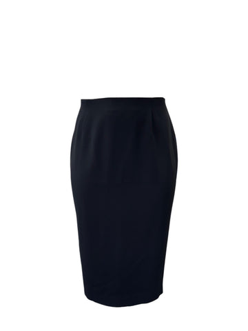 Marina Rinaldi Women's Black Colonna Straight Skirt NWT