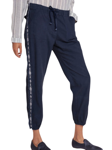 ROBERTA ROLLER RABBIT Women's Indigo Dolkar Utility Pant $165 NEW