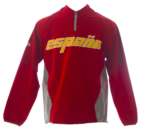 MAJESTIC Mens Red España World Baseball Classic Windbreaker 1JC1 $120 NEW