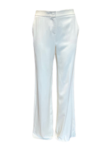 Marella By Max Mara Women's Bianco Fasto Straight Pants Size 8 NWT