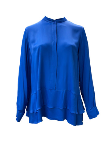 Marina Rinaldi Women's Blue Fiji Pullover Blouse NWT