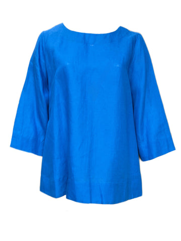 Marina Rinaldi Women's Blue Filicudi Pullover Blouse NWT