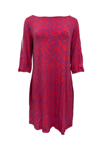 Leota Women's Red Forge F17 Streight Stretchy Midi Dress #2679 Small NWT