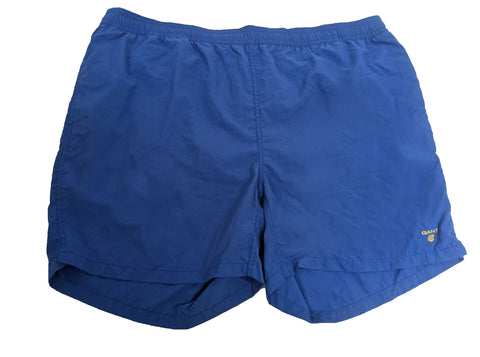 GANT Men's Sapphire Blue Solid Swim Shorts Bathing Suit 20000 Size 3XL