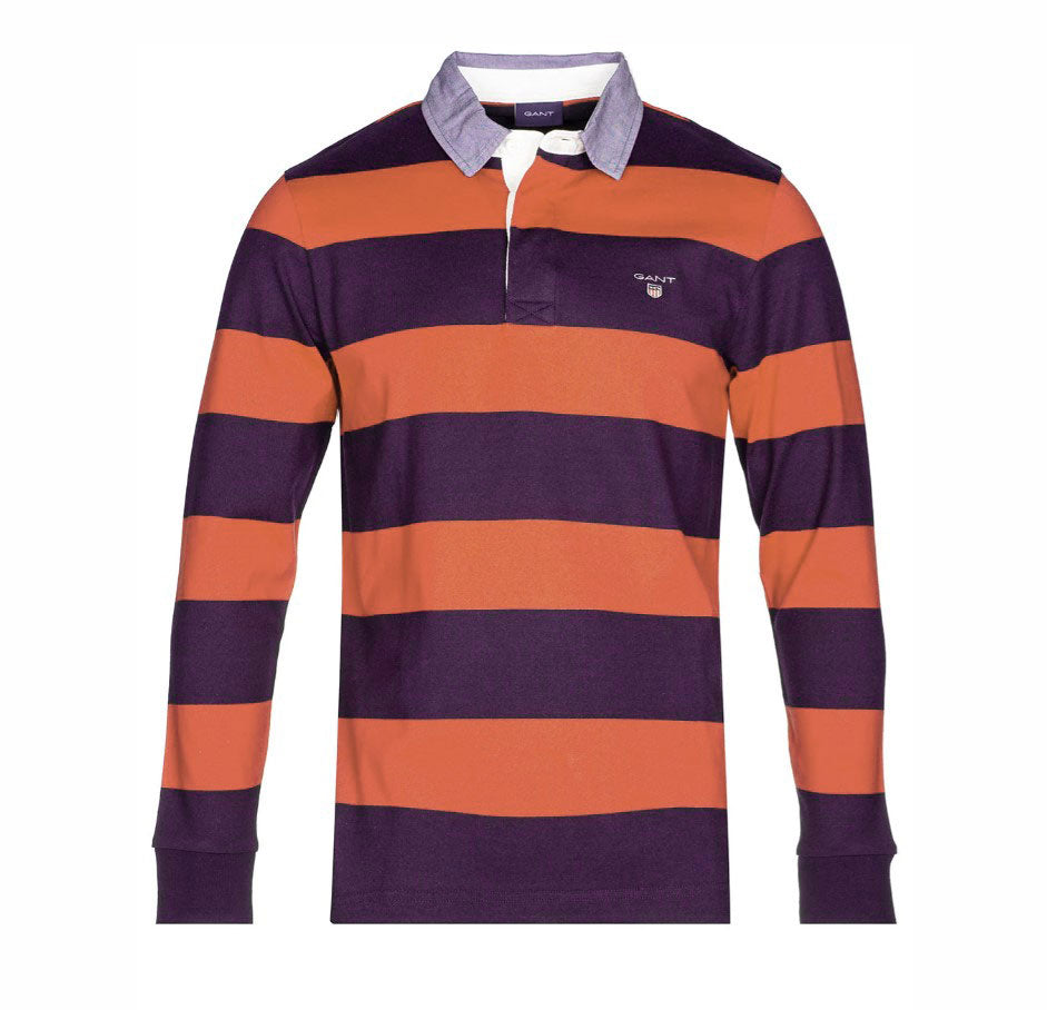 GANT Men's Prism Violet Barstripe Heavy Rugger 235501 Size M NWT