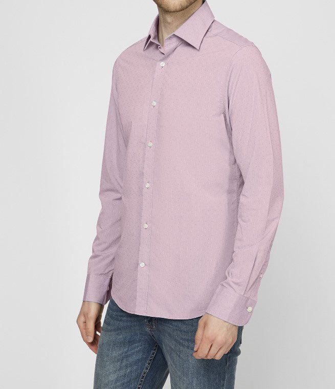 GANT California Pink American Cotton Dobby Slim Fit Point Collar Shirt Size M NWT