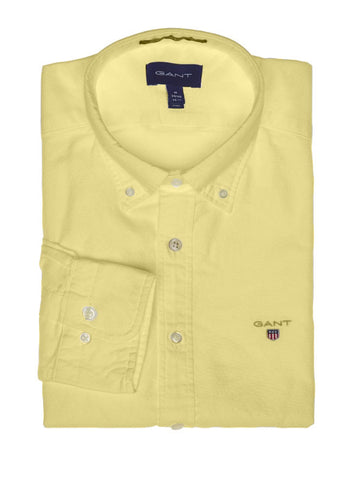 GANT  The X-Slim Oxford Button Down Shirt in Lemon Zest 3046008 Size Medium NWT