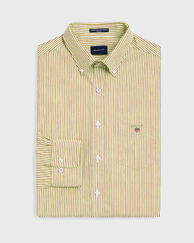 GANT Honey Gold Broadcloth Banker Button Down Shirt 3046500 Size M NWT