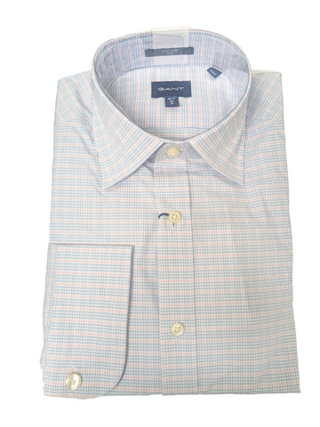 GANT Cali Pink Slim Fit Tech Prep Broadcloth Check Point Shirt 3053316 Size M NWT