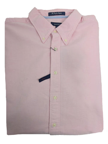 GANT Nantucket Pink Perfect Oxford Fitted Button Down Shirt 307502 Size 2XL