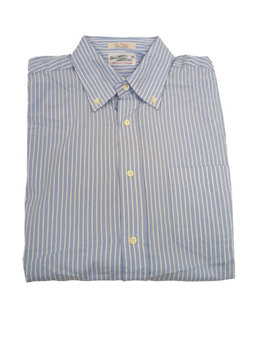 GANT RUGGER Hamptons Blue Windblown Oxford HOBD Shirt 341850 Size M