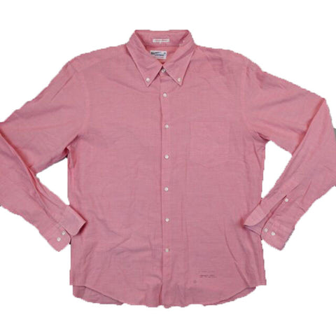 GANT RUGGER Clear Pink  Selvage Madras E-Z OBD Shirt 349620 Size XXL