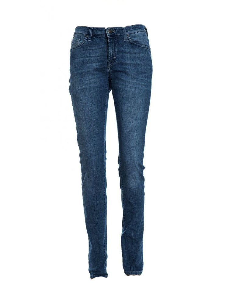 GANT Women's Mid Blue Audrey Dark Denim Jeans 410528 $225 NWT