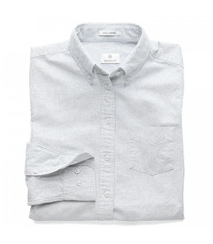 GANT RUGGER DIAMOND G Women's White Perfect Oxford Shirt 8