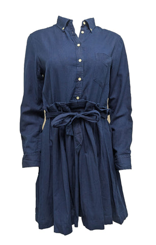 GANT RUGGER Women's Dark Indigo Shirt Dress 450927 Size X-Large