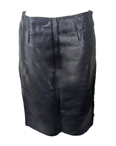 GANT Women's Navy  Calf Hair Skirt 478198 Size US 8/ EU 38  Retail $1,650