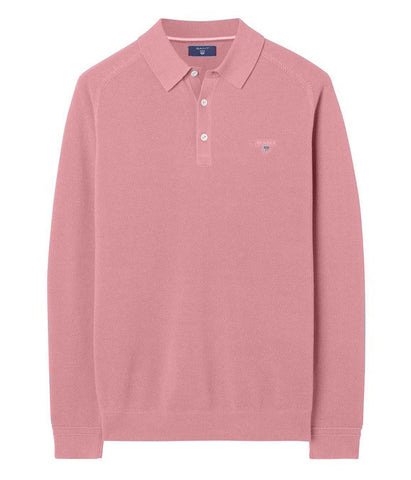 GANT Men's Geranium Pink Cotton Pique Rugger Polo 8000040 Size Medium