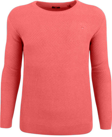 GANT Men's Strong Coral Wave Texture Crew Sweater 8030020 Size Medium