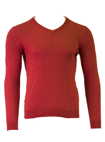 Gant Men's The Vee Sweater 84057, Medium, Raspberry