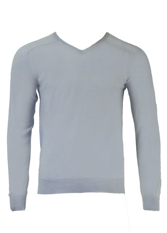 GANT Men's Light Blue Extra Fine Merino Vee 89978 Size M $155 NWT