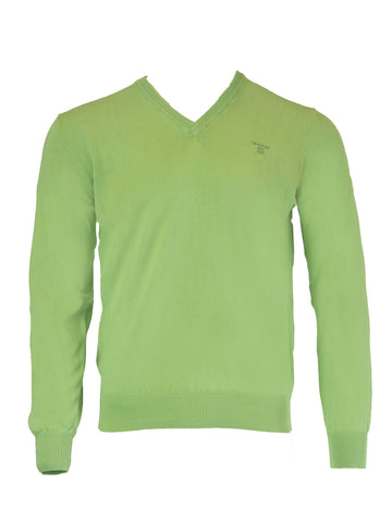 GANT Men's Pomona Green Antique Cotton V-Neck Sweater 88172 Size M $135 NWT