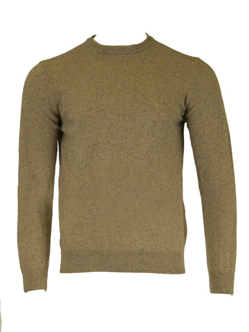 GANT Men's O1 Donegal Crew, Medium, Dark Sand Melange