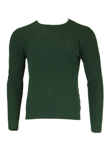 GANT Men's Tartan Green O2 Loop Fleece Crew 8030006 Size Medium $155 NWT