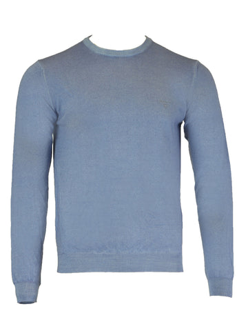 GANT Men's Nightfall Blue O2 Washed Merino Crew Neck Sweater 88561 $170 NWT