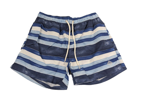 GANT Men's Persian Blue Sunfaded Stripes Swim Shorts 921916017 Size M NWT
