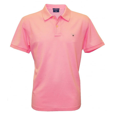 GANT Men's Soft Rose Original Pique Short Sleeve Rugger Polo 2201 Size L NWT